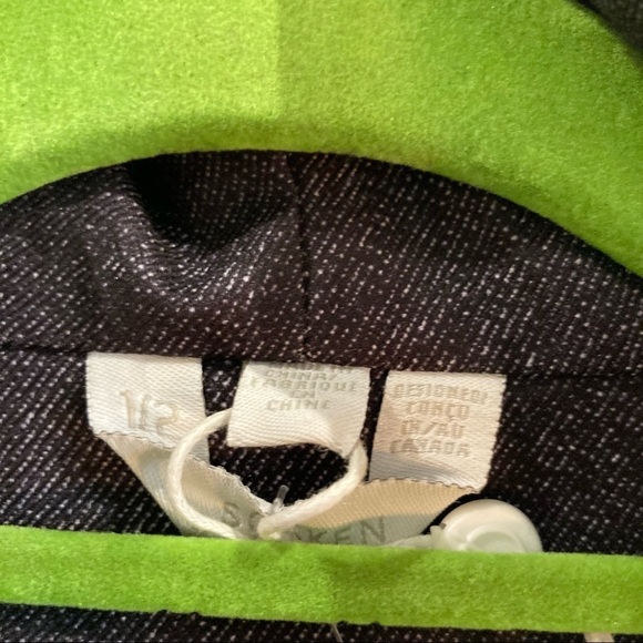 SOSKEN Sz 1-2 (US 22) Honor Denim Soft Shell Rain Jacket Coat Oversized - Picture 11 of 14